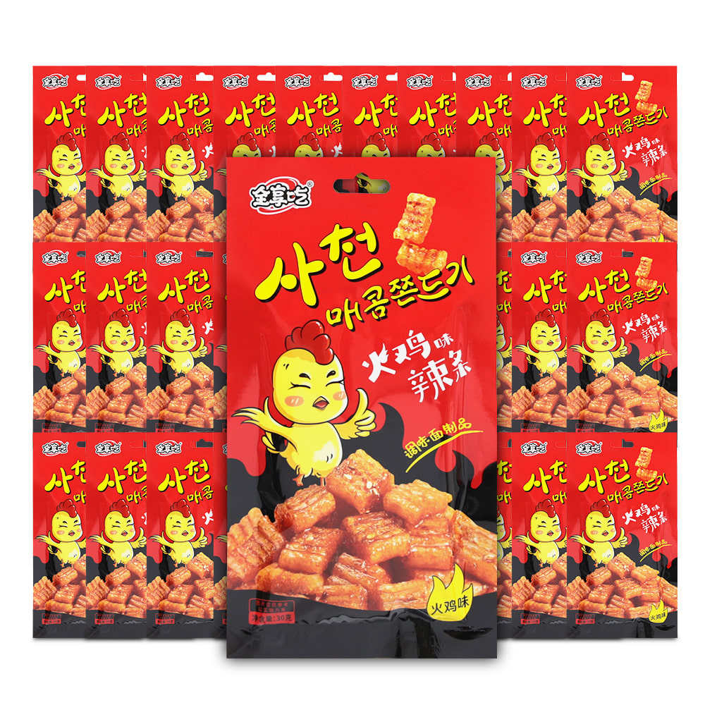 중국간식 사천 매콤쫀드기 30g x 30개 (1팩)