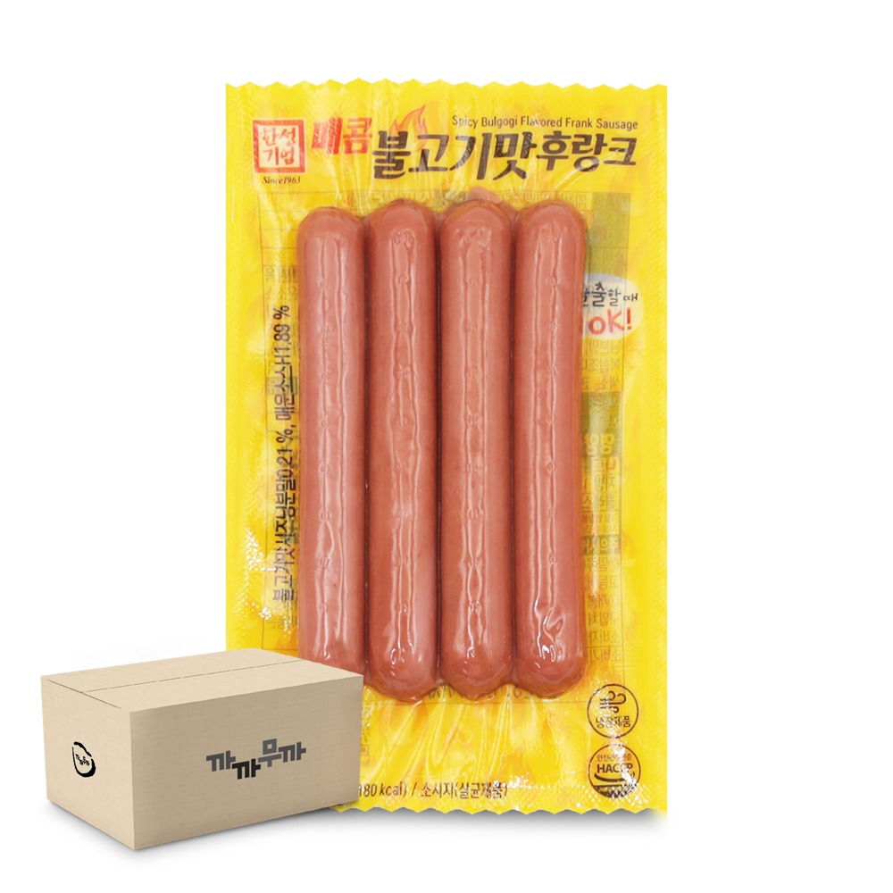 한성 매콤 불고기맛 후랑크 80gx50개 (1박스)